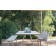 Table de Repas Vanity 220x110cm Blanc avec Chaises Vanity Blanc Gris Clair et Banc Vanity Vlaemynck Jardinchic