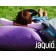 Coussin Simple Pauline Lilas Ambiance Zoom Jaquio JardinChic