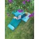 Coussin Tube Turquoise-Marron avec Connect Mattrass Trimm Copenhagen Jardinchic