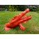 Statue Crocodile Rouge Laqué TexArtes JardinChic