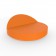 Daybed Vela Rond Dossier Inclinable Orange Vondom Jardinchic