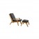 Deck Chair et Repose-pied Skagen avec Coussins Oasiq Jardinchic