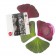 Set de 6 Dessous de verre Ginko Violet Verre Art Terre JardinChic