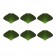 Set de 6 Dessous de verre Ginko Vert Art Terre JardinChic