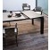 Table de Repas avec rallonge Dolmen Structure Noir et Plateau HPL Noir Varaschin Jardinchic