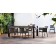 Table de Repas avec rallonge Dolmen Structure Noir et Plateau HPL Noir Varaschin Jardinchic