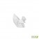 Écureuil Origami Squirrel Paper Format M Matt White Pottery Pots Jardinchic