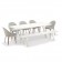 Ensemble Repas Vanity avec Banc Vanity Blanc Vlaemynck Jardinchic