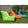 Fauteuil Pouf Evolution Ambient Lounge Vert Orange Bleu  JardinChic