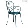 Fauteuil 1900 Bleu Acapulco Fermob Jardinchic