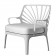 Fauteuil Bas Sunrise Coté Detouré  Driade JardinChic