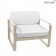 Fauteuil Bellevie Coussins Blanc Grisé Muscade Fermob Jardinchic