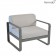 Fauteuil Bellevie Coussins Gris Flanelle Structure Carbone Fermob Jardinchic 