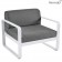 Fauteuil Bellevie Coussins Gris Graphite / Blanc Coton Fermob Jardinchic