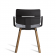 Fauteuil de Repas Coco Noir Dos Oasiq Jardinchic