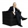 Fauteuil Couch Sitting Bull Noir Situation JardinChic