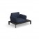 Fauteuil Tami Structure Noir Tissu Bleu Emu Jardinchic