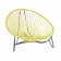 Fauteuil Tulum Moutarde ciel Boqa JardinChic