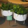 Ensemble Jardinière Ronde Green Pedestals Jardinchic
