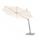 Parasol Spectra Rond Mât Incliné Voile Beige Umbrosa Jardinchic