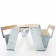 Table & Bancs Hopper Vue de côté (dossiers non inclus) Extremis JardinChic
