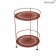 Guéridon Ginguette Plateau Perforé Ocre Rouge Fermob Jardinchic