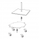 Ensemble Base pour Parasol Infina + Kit d'allourdissement + 4 roulettes (base et roulettes vendues séparément) Umbrosa Jardinchic