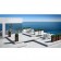Ensemble Jardinières Kube High Blanc et Rouille et Pots Kube High Blanc et Rouille Euro3Plast JardinChic