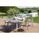 Table de Repas Kolonaki Structure Gris Soie Plateau Ciment Varaschin Jardinchic