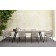 Table de Repas Kolonaki Structure Noir Plateau HPL Corten Varaschin Jardinchic