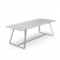 Table de Repas Kolonaki Structure Gris Soie Plateau Ciment Varaschin Jardinchic