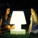 Lampe Portable avec Batterie Rechargeable H28cm Blanche