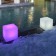 Lampe à Poser Cube Violet Blanc  Smart and Green JardinChic