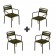 Lot de 4 Fauteuils Star Emu JardinChic