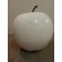 Sculpture pomme en polyrésine Blanc brillant Terraliet JardinChic