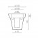 Dimensions Pot Lumineux One Light Avec Container Serralunga JardinChic