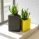 Pots Triton H68cm Anthracite et Triton H48cm Jaune (vendu séparément) Pdconcept Jardinchic