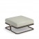 Pouf Marcel Structure Marron d'Inde Coussin Greige Emu Jardinchic