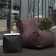 Pouf Seat Chocolate et Pouf UP Black avec plateau d'appoint vendus séparément Pusku Pusku Jardinchic