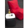 Pouf Seat Red et Pouf UP Black avec plateau d'appoint vendus séparément Pusku Pusku Jardinchic