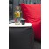 Pouf Seat Red et Pouf UP Black avec plateau d'appoint vendus séparément Pusku Pusku Jardinchic