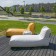 Poufs Sunbed Premium White et Yellow Pusku Pusku Jardinchic