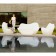 Canapé, Fauteuils et Table Basse Sabinas Blanc Vondom Jardinchic