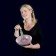 Saladier et fourchette Taupe Royal VKB JardinChic