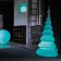 Demi-Sapin Lumineux Treesmust LED RGB sur Batterie Couleur Bleue Myyour Jar