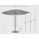 Parasol Paddo 300cm Sywawa Jardinchic