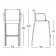 Dessin Technique Tabouret Haut Avec Accoudoirs Paso Doble Magis Jardinchic
