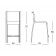Dessin Technique Tabouret Moyen Sans Accoudoirs Paso Doble Magis Jardinchic