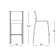 Dessin Technique Tabouret Haut Sans Accoudoirs Paso Doble Magis Jardinchic