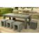 Ensemble Table de repas, Banc et Tabourets Terrasse Pirson Pottery